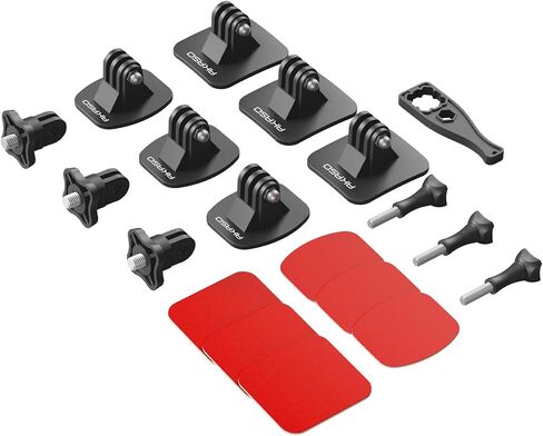 AKASO لاصق مجموعة Mount Kit Helmet Sticky Mount Accessory Kit لـ GoPro Hero13 12 11 10 9 ، Insta 360 x4 x4 x3 ، dji ، 360/ek7000/ek7000 Pro/Brave 4/Brave 4 Pro/Brave 7 Le/Brave 7 Cameras Cameras in Saudi Arabia