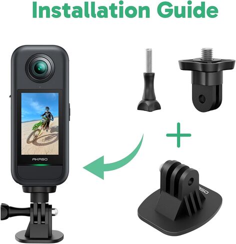 AKASO لاصق مجموعة Mount Kit Helmet Sticky Mount Accessory Kit لـ GoPro Hero13 12 11 10 9 ، Insta 360 x4 x4 x3 ، dji ، 360/ek7000/ek7000 Pro/Brave 4/Brave 4 Pro/Brave 7 Le/Brave 7 Cameras Cameras in Saudi Arabia