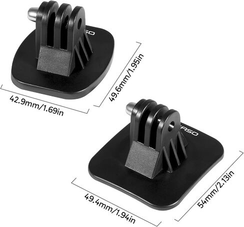 AKASO لاصق مجموعة Mount Kit Helmet Sticky Mount Accessory Kit لـ GoPro Hero13 12 11 10 9 ، Insta 360 x4 x4 x3 ، dji ، 360/ek7000/ek7000 Pro/Brave 4/Brave 4 Pro/Brave 7 Le/Brave 7 Cameras Cameras in Saudi Arabia