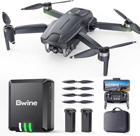 BWINE 【حفظ 117.99 دولار】 F7MINI GPS DRONE مع كاميرا 4K للمبتدئين البالغين+ B112 وحدة معرف عن بعد لتتبع GPS ، لا تفقد الطائرة بدون طيار ، الأمان المزدوج in Kuwait