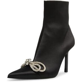 Steve Madden Ditty Black Croco Fashion Slip On Pointed Toe Block Mid Heel Sandal in Saudi Arabia