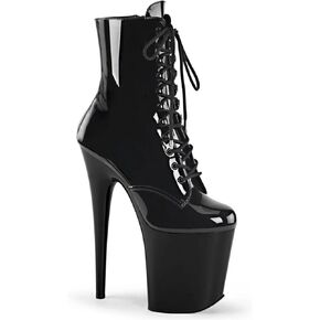 Women's Sexy High Heels, 8In Platform Stiletto Low-Top Boots, Shiny Leather Pole Dancing Shoes in Saudi Arabia