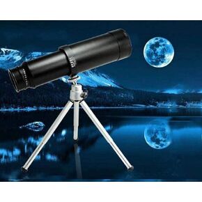 Metal Monocular Telescope 10X50 High-Performance Stretch Zoom Telescope with Tripod Travel Bird Watching Astronomy Sports and Wildlife (Black) in Kuwait
