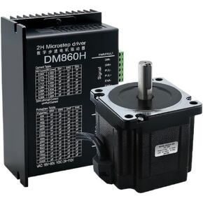 Nema34 Stepper Motor Open Loop or Close Loop 86HS8DC Engines 4.5Nm with Driver DM860H / HBS86H +3M Encoder Cables for Computerized Numerical Control Router(4.5Nm Open Loop) in Kuwait