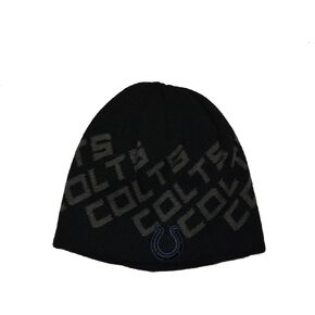 Baltimore Ravens Black Skull Cap - NFL Cuffless Knit Beanie Hat in Saudi Arabia