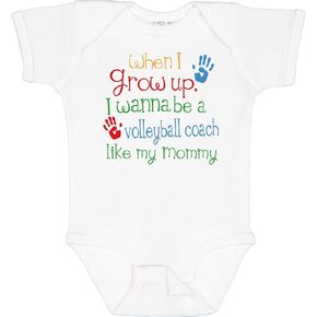 مدرب الكرة الطائرة Inktastic مثل Mommy Baby Bodysuit in Kuwait