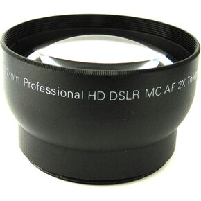 ZE-2X58B 58mm 2X TelePhoto high definition lens, includes lens pouch and cap covers (Life Time Warranty) in Saudi Arabia