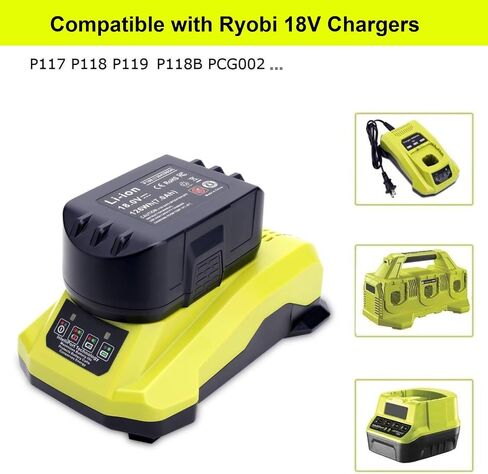 2 حزمة 7.0AH استبدال للبطارية Ryobi 18V One+ P102 P104 P105 P107 P108 P109 P122 ، متوافق مع Ryobi 18 فولت أدوات الطاقة اللاسلكية in Saudi Arabia