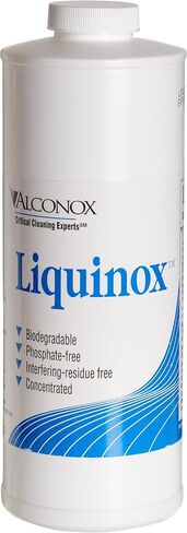 Alconox 1201 Liquinox Anionic Critical Cleaning Liquid Detergent, 8.5pH, 1:100 Dilution Ratio, 1 Gallon Plastic Bottle in Saudi Arabia