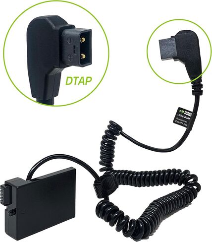 Wasabi Power DCC-LPE8 Dummy Battery DC Acpler مع إدخال D-TAP لـ Canon DR-E8 و ACK-E8 و LP-E8 و Canon EOS 550D و 600D و 700D و Rebel T2I و T3I و T4I و T5I in Saudi Arabia