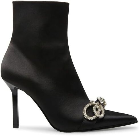 Steve Madden Ditty Black Croco Fashion Slip on Aded Toe Block Mid Heel Sandal in Saudi Arabia