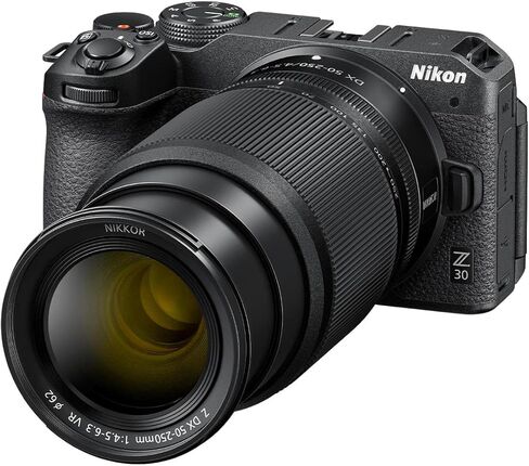 كاميرا Nikon Z 30 Mirrorless مع عدسة 16-50 مم و 50-250 مم ، حزمة مع مجموعة برامج Corel Mac تحرير الصور ، بطاقة ذاكرة SD 32 جيجابايت ، حقيبة ، 62 مم و 46 مم ، CPL و ND Filters in Saudi Arabia