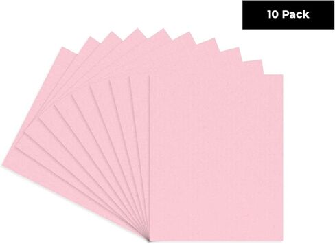 CountryArtHouse Soft Pink Acid Free 11x14 Backing Board - Uncut Photo Mat Board - 1 Sheet in Kuwait