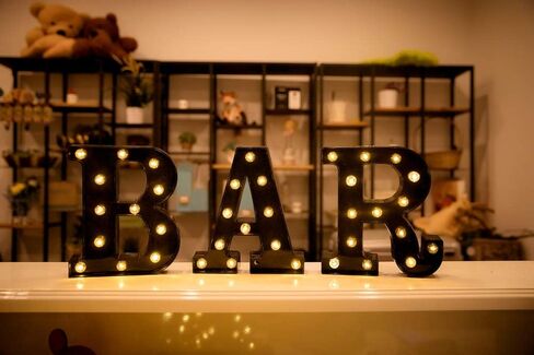 FOAKY الأسود LED MARQUEE NUMBER LIGHT SIGN in Kuwait