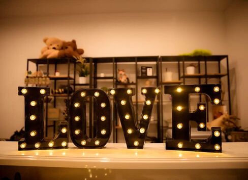 FOAKY الأسود LED MARQUEE NUMBER LIGHT SIGN in Kuwait