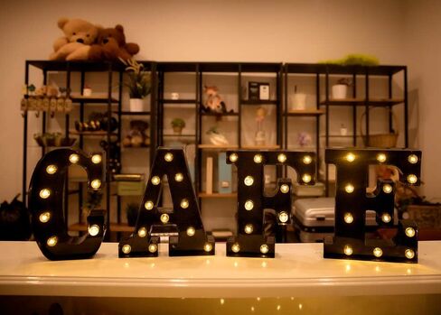 FOAKY الأسود LED MARQUEE NUMBER LIGHT SIGN in Kuwait