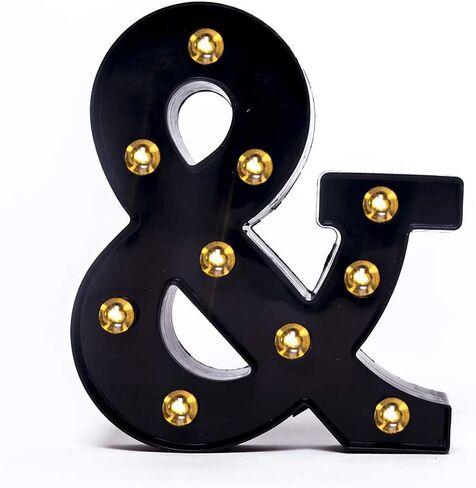 FOAKY الأسود LED MARQUEE NUMBER LIGHT SIGN in Kuwait