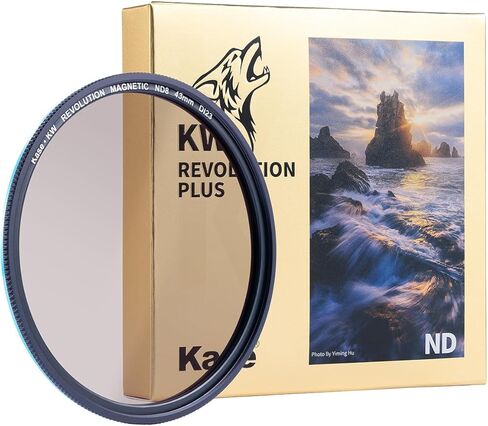 Kase KW Revolution Plus Magnetic Shockproof ND8 3 توقف مرشح كثافة محايدة منخفضة الزجاج البصري (72 مم) in Kuwait
