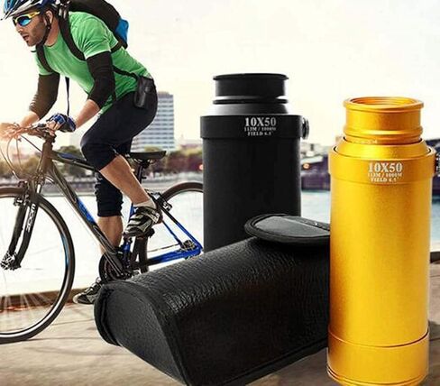 Metal Monocular Telescope 10X50 High-Performance Stretch Zoom Telescope with Tripod Travel Bird Watching Astronomy Sports and Wildlife (Black) in Kuwait