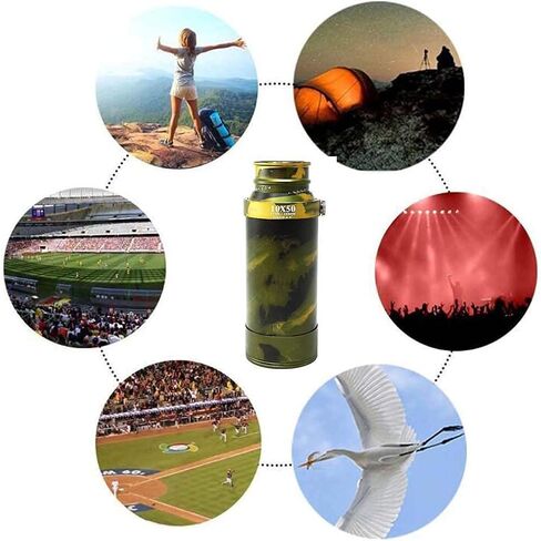 Metal Monocular Telescope 10X50 High-Performance Stretch Zoom Telescope with Tripod Travel Bird Watching Astronomy Sports and Wildlife (Black) in Kuwait