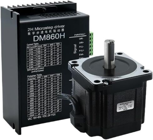 Nema34 Stepper Motor Open Loop or Close Loop 86HS8DC Engines 4.5Nm with Driver DM860H / HBS86H +3M Encoder Cables for Computerized Numerical Control Router(4.5Nm Open Loop) in Saudi Arabia