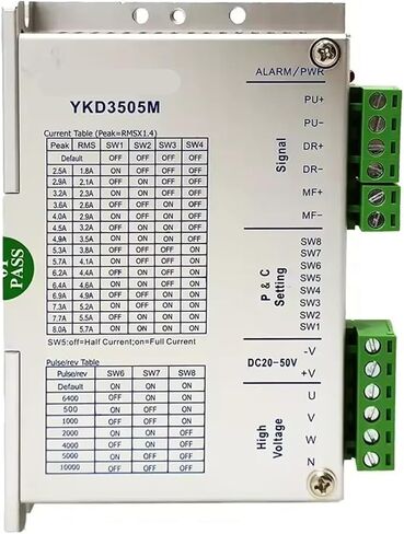 سائق السائق YKD3505M + Stepper Motor YK368-0830A لمجلة طحن محوسب لجهاز التوجيه العددي ، آلة قطع ليزر ثاني أكسيد الكربون in Saudi Arabia
