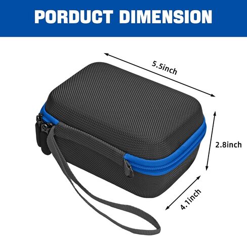 Carrying Case for KODAK PIXPRO WPZ2 Rugged Waterproof Digital Camera, Underwater 1080P Full HD Photography Camera Case with Mesh Pocket for USB Cable, Battery & Adapter, Blackyellow(Case Only) in Kuwait
