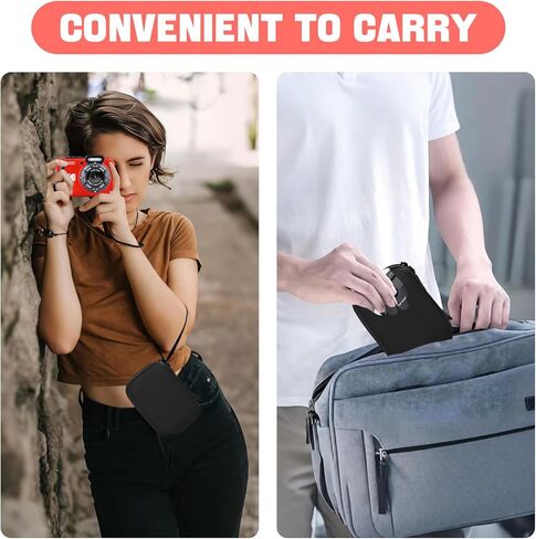 حافظة على الكاميرا الرقمية المقاومة للماء Kodak Pixpro WPZ2 ، وهي حالة كاميرا فوتوغرافية كاملة 1080 بكسل مع جيب شبكي لكابل USB والبطارية والمحول ، Blackyellow (Case فقط) in Kuwait