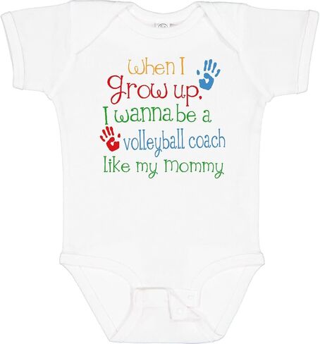 مدرب الكرة الطائرة Inktastic مثل Mommy Baby Bodysuit in Kuwait