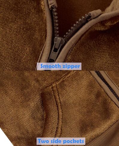 RAISEVERN Toddler Fleece Jacket Hooded with Cat Ears Cute Winter Zip-up Coat for Girls Boys Warm Casual 1-5T in Kuwait