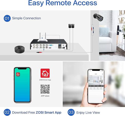 Zosi 8Channel Full 1080p High Definition Hybrid 4-in-1 HD TVI DVR Video Recorder CCTV Surveillance Camera Camera System Recording Recording Reservice (READED) in Saudi Arabia