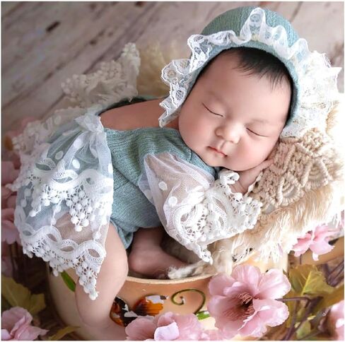 Newborn Photography Props Set, Purple Tulle Princess Dress with Shoes,Newborn Baby Photography Outfits in Kuwait