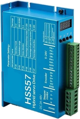 HSS57 Stepper Motor Drive Digital Display 0-200khz AC20-80V or DC 24-50V Encoder 1000 Lines 6.0A Suit for Nema23 Stepper Motor in Saudi Arabia