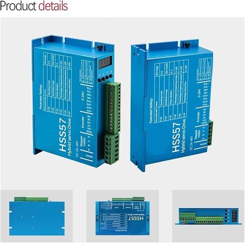 HSS57 Stepper Motor Drive Digital Display 0-200khz AC20-80V or DC 24-50V Encoder 1000 Lines 6.0A Suit for Nema23 Stepper Motor in Saudi Arabia