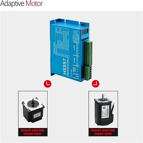 HSS57 Stepper Motor Drive Digital Display 0-200khz AC20-80V or DC 24-50V Encoder 1000 Lines 6.0A Suit for Nema23 Stepper Motor in Saudi Arabia
