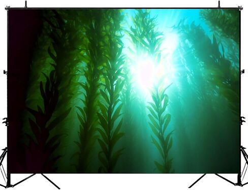 Photography Backdrop Photography Background Underwater Forest Green kelp for Photoshoot Portrait Photo Studio Video Prop Birthday Party Booth Decoration 7x5ft in Saudi Arabia