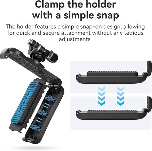 مقطع حقيبة الظهر Gimbal Clisted لإنستا 360/DJI/GOPRO 360 ° دوار على ظهر حقيبة الظهر المشي لمسافات طويلة على الظهر إكسسوارات حزام الكتف in Kuwait