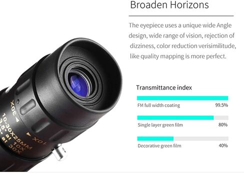 Nikula Original 10-30x25 Zoom Monocular Telescope - Pocket Binoculars for Bird Watching and Outdoor Travel (No Tripod) in Saudi Arabia