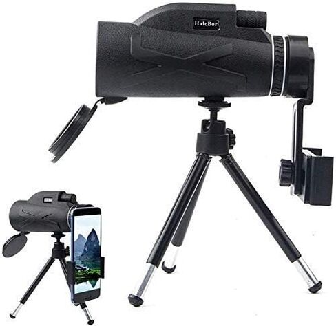 Updated Newest Monocular Telescope High Power 80x100 Compact Portable Monoculars Scope Waterproof with Phone Clip&Tripod for Smartphone Bird Watching in Saudi Arabia