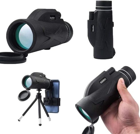Updated Newest Monocular Telescope High Power 80x100 Compact Portable Monoculars Scope Waterproof with Phone Clip&Tripod for Smartphone Bird Watching in Saudi Arabia