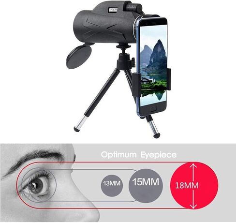 Updated Newest Monocular Telescope High Power 80x100 Compact Portable Monoculars Scope Waterproof with Phone Clip&Tripod for Smartphone Bird Watching in Saudi Arabia