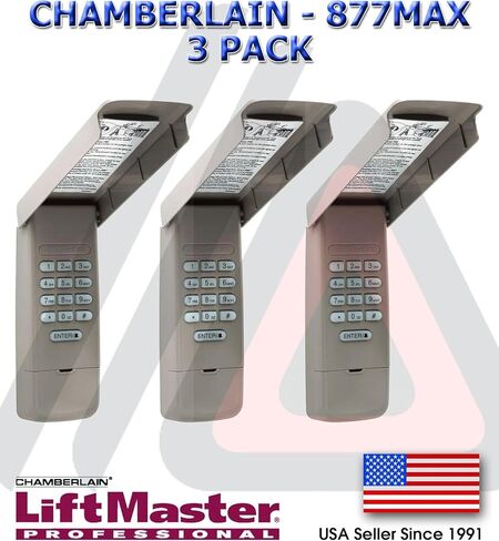 877MaxLiftmaster Keypad Keypad 377LM 977LM متوافق 315MHz 390MH SEARS (3) حزمة in Saudi Arabia