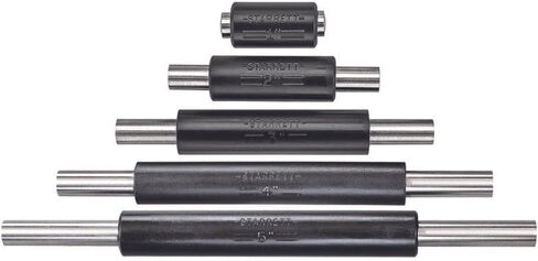 Starrett Micrometer Standard Set with Insulated Handle and Spherical Ends - Ideal for Checking Precision Measuring Tools, 1",2" Set Lengths, 1/4" Diameter, 2-Pack - S234C in Kuwait