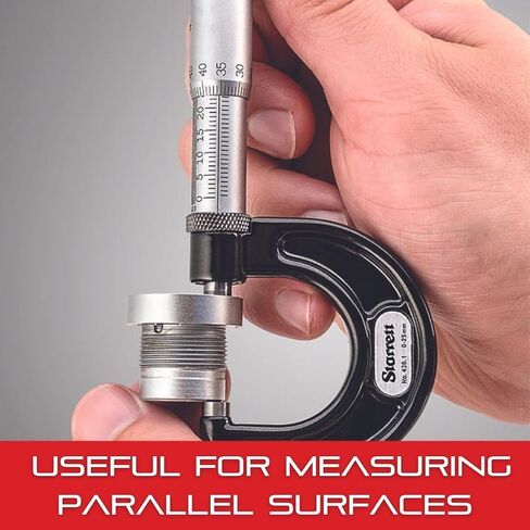 Starrett Micrometer Standard Set with Insulated Handle and Spherical Ends - Ideal for Checking Precision Measuring Tools, 1",2" Set Lengths, 1/4" Diameter, 2-Pack - S234C in Kuwait