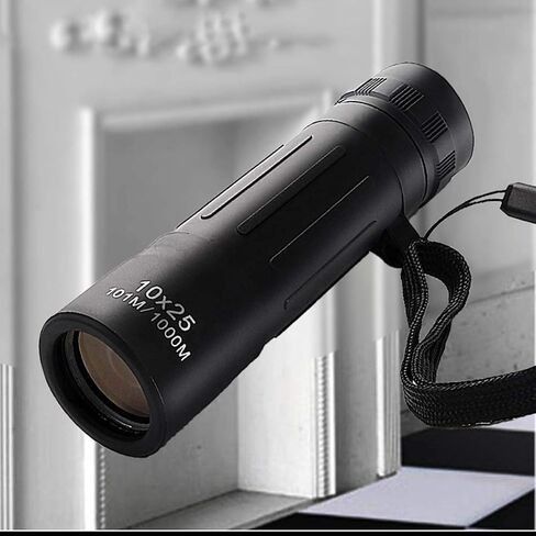 Updated Newest Telescope Monocular Telescope Waterproof Shockproof Zoom Monocular Telescope Prism for Bird Watching Camping Wildlife Traveling 10X25 Outdoor in Saudi Arabia