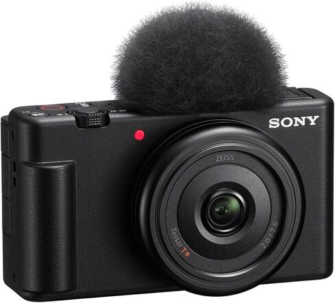كاميرا Sony ZV-1F Vlogging ، حزمة سوداء مع طقم ملحق ACCVC1 Vlogger ، بطارية إضافية ، كيس الكتف ، مجموعة التنظيف in Kuwait