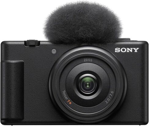 كاميرا Sony ZV-1F Vlogging ، حزمة سوداء مع طقم ملحق ACCVC1 Vlogger ، بطارية إضافية ، كيس الكتف ، مجموعة التنظيف in Kuwait