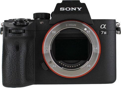 كاميرا Sony A7 III بدون مرآة (ILCE7M3/B) + 64 جيجابايت بطاقة ذاكرة + حقيبة + CARD READER + Flex Tripod + Hand Strap + Memory Wallet + Cap Keeper + Cleaning Kit (متجددة) in Saudi Arabia