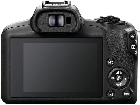 Canon EOS R100 Camera بدون مرآة مع Canon RF-S 18-45mm f/4.5-6.3 هي STM و Canon RF-S 55-210mm f/5-7.1 هي عدسة STM + مصباح فيديو LED + CAMERANCE + 64GB الذاكرة (حزمة 15pc) (متجددة) in Saudi Arabia