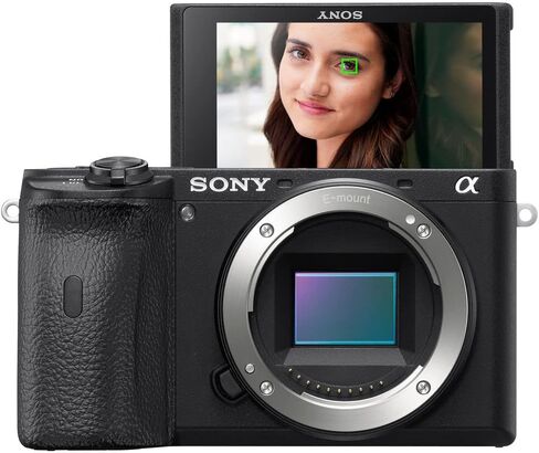 Sony a6600 Mirrorless Camera (ILCE6600/B) + 2 x NP-FZ100 Compatible Battery + 64GB Card + Card Reader + LED Light + Corel Photo Software + HDMI Cable + Case + Flex Tripod + Hand Strap + More (Renewed) in Saudi Arabia